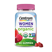 Centrum Women's Organic Multigummies Women's Multivitamin Gummies Organic Multivitamin for Women with Essential Nutrients for Immune Support, Metabolism, and Hair Skin and Nails Vitamins - 90 Ct