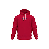 Tommy Hilfiger mens Logo Hoodie Sweatshirt, Blush Red, Medium US