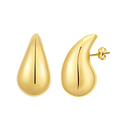 Earring Dupes Chunky Gold Hoop Earrings for Women, Tear Drop Dangle Earrings, Lightweight Water Drop Earrings for Women Girls Fashion Trendy Hypoallergenic Jewelry