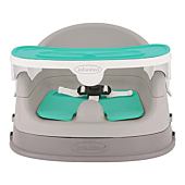 Infantino Grow-with-Me 4-in-1 Two-Can-Dine Deluxe Feeding Booster Seat, Space-Saving Design, Infant Booster for 6M+, Toddler Seat for 3Y+