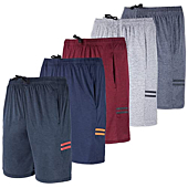 Mens Quick Dry Fit Dri-Fit Active Wear Athletic Performance Basketball 9 Inch Inseam Wrestling Sweat Tennis Soccer Running Essentials Gym Shorts Hombre Stretch Casual Workout Tech Shorts-Set 6 XL