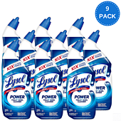 Lysol Power Toilet Bowl Cleaner Gel For Cleaning and Disinfecting Stain Removal