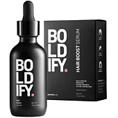 BOLDIFY Hair Growth Serum, Contains 30 Natural Hair Boosters + 4 Clinically Proven Peptides, Hair Serum for Hair Growth, All Natural Scalp Treatment, Hair Growth Oil for Women & Men, Lightweight Non-Greasy Serum for All Hair Types - 2 oz.