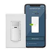 Leviton Decora Smart Motion Sensing Dimmer Switch, Wi-Fi 2nd Gen, Neutral Wire Required, Works with My Leviton, Alexa, Google Assistant, Apple Home/Siri & Wired or Wire-Free 3-Way, D2MSD-2RW, White