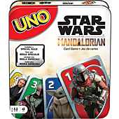 Mattel Games UNO Star Wars the Mandalorian Card Game, Travel Game in Collectible Storage Tin & Special Rule, 2-10 Players [Amazon Exclusive]