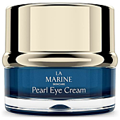 Pearl Eye Cream - Moisturizing Treatment for Dark Circles - Hydrolyzed Pearl, Jellyfish Extract, Caffeine - Puffiness, Under Eye Bags & Fine Lines Remover - Anti-Aging & Anti-Wrinkle - LaMarine 0.5oz