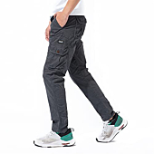 DGWZ Mens Cargo Pants with Six Pocket Stretch Twill Cotton Cargo Work Pants for Men Gray