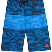 Big Chill Boys’ Swim Trunks – UPF 50+ Boys’ Bathing Suit – Quick Dry Board Shorts Swimsuit (Sizes: 4-18), Size 4, Blue Camo