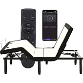 Pro Queen Adjustable Bed Frame,Applied Sleep Adjustable Bed Base with Back&Leg Massage /Wireless Remote&Bluetooth APP /Under Lighting/ USB Ports/Head&Foot Incline/Anti Snore/Easy Assembly