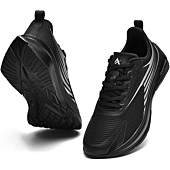 Yeerovan Mens Running Shoes Non Slip Sneakers Fitness Shoes Fashion Breathable Sports Wear Resistant Trail Shoes for Men（Black/8.5）