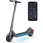 LEQISMART A8 Electric Scooter Adults, Max 28 Miles Range, 350W Motor, 9" Pneumatic Tires, 15.5 Mph Foldable Electric Scooter for Adults Commuter, Cruise Control, Intelligent Light Sense E Scooter