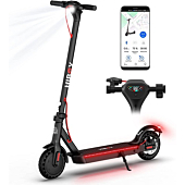 Hiboy KS4 Electric Scooter - Big Unique Display, 19 mph & 17 Mile Range, Upgraded 350W Motor, Honeycomb Tires, Rear Suspension, Safe And Foldable Commuting Electric Scooter for Adults with Dual Brakes