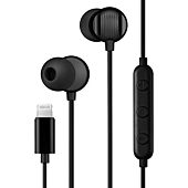 PALOVUE Lightning Headphones Earphones Earbuds Microphone Controller MFi Certified Compatible with iPhone 8 7 Plus iPhone 13 12 11 Pro Max X XS Max XR, Morflow-Black