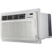 LG 11,200 BTU Through-the-Wall Air Conditioner, Cools 550 Sq.Ft. (22' x 25' Room Size), Electronic Control with Remote, 2 Cooling & Fan Speeds, 4-Way Air Deflection, Auto Restart, 230/208V