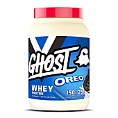 GHOST WHEY Protein Powder, Oreo - 2lb, 25g of Protein - Whey Protein Blend -Post Workout Fitness & Nutrition Shakes, Smoothies, Baking & Cooking - Cookie Pieces Inside