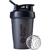 BlenderBottle Classic Shaker Bottle Perfect for Protein Shakes and Pre Workout, 20-Ounce, Black