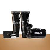 MANSCAPED™ The Ultra Smooth Package, Male Hygiene Shaving Bundle, Includes The Crop Shaver™ Groin Razor with Replacement Blades​, Crop Gel™ Ball Shaving Gel, and Crop Exfoliator™ Ball Exfoliator