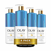 Olay Nourishing & Hydrating Body Lotion with Hyaluronic Acid, 17 Fl Oz (Pack of 4)