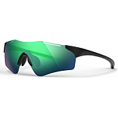 Polarized Sports Sunglasses for Men Women Youth Baseball Fishing Cycling Running Safety Tac Glasses (BlacK-Green)