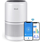 LEVOIT Air Purifiers for Home Bedroom H13 True HEPA Filter for Large Room, Sleep, Quiet Cleaner for Dust, Allergies, Pets, Smoke, White Noise, Smart WiFi, Auto Mode, 300S