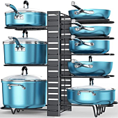 Organize pots & pans with ORDORA's DIY pot lid organizer.