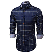 Men's long sleeve plaid shirt in various colors and styles Bestmarket's Hot Find