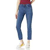 Levi's Women's 724 High Rise Straight Jeans, Chelsea Pier - Dark Indigo, 28 (US 6) R