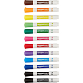 Amazon Basics Low-Odor Chisel Tip Dry Erase White Board Marker, Assorted Colors - Pack of 12