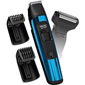Wahl Manscaper Deluxe Hair Trimmer and Shaver for Total Body Grooming and Your Hair Down There with Safe-Touch Detachable Stainless Steel Precision Blades