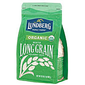 Lundberg Family Farms - Organic White Long Grain Rice, Subtle Flavor, Remains Separate When Cooked, Pantry Staple, Gluten-Free, Non-GMO, USDA Certified Organic, Vegan, Kosher (32 oz)
