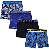 DC Comics Boys' Big Justice League MultiCharacter Underwear Multipacks, BMAthleticBxrBr4pk, 6