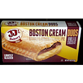 JJ's Bakery Lightly Glazed Snack Pies 4oz (Pack of 6) (Boston Cream) …