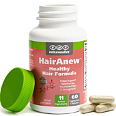 Naturenetics HairAnew Hair Growth Vitamins for Women & Men - Hair Vitamins For Faster Hair Growth & Thickness - Part of Proceeds go to Hair Loss Charity - Vegan Hair Supplement For Hair Skin Nails (1)