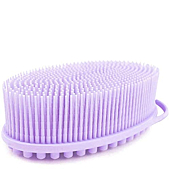 Avilana Exfoliating Silicone Body Scrubber Easy to Clean, Lathers Well, Long Lasting, And More Hygienic Than Traditional Loofah (Lavender)