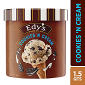Dreyer's, Cookies and Cream Ice Cream, 1.5 qt (Frozen)