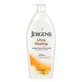 Jergens Ultra Healing Dry Skin Lotion, Body and Hand Moisturizer for Quick Absorption into Extra Dry Skin, with HYDRALUCENCE blend, Vitamins C, E, and B5, 32 Ounce
