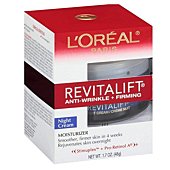 L'Oreal Paris RevitaLift Anti-Wrinkle Firming Night Cream, 1.7 Ounces Single pack