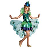 Rubies Girl's Peacock Costume Dress, Medium