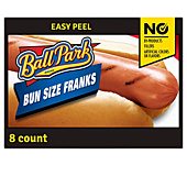 Ball Park Classic Bun Size Hot Dogs, 8 Count