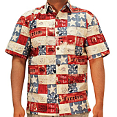 American Summer Patriotic Hawaiian Shirt (XXLarge, Multi)