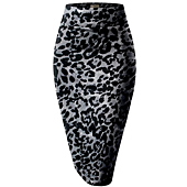 Hybrid & Company Womens Pencil Skirt for Office Wear KSK43584 10590 Black/Mult S
