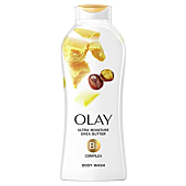 Olay Ultra Moisture Shea Butter Body Wash with B3 Complex - 22 Fl Oz (Pack of 4)