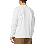 BALEAF Men's Long Sleeve Shirts Lightweight UPF 50+ Sun Protection SPF T-Shirts Fishing Hiking Running White Size XL