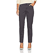 Lee Women's Eased Fit Tailored Chino Pant, Mineral Blue, 2 Long