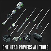 Pole saw accessories and all tools are powered by one head