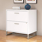 Bush Business Furniture Office by Kathy Ireland Method Lateral File Cabinet-Assembled, White
