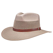 American Hat Makers Straw Hats for Men & Womens Sun Hats - Outdoor Summer Beach and Golf Hats - Florence Fedora Cream