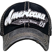 America USA Eagle Vintage Distressed Dad Hat Baseball Cap Adjustable
