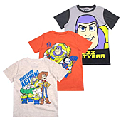 Disney Toy Story Boys' T-Shirt (Pack of 3) 3T Beige