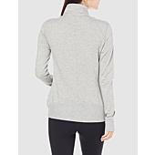 Amazon Essentials Women's Studio Terry Long-Sleeve Full-Zip Jacket, Light Grey Heather, Medium